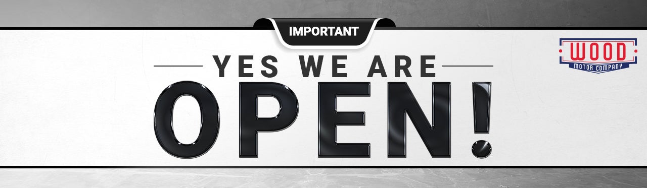 Yes We Are OPEN!